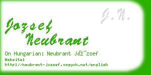 jozsef neubrant business card